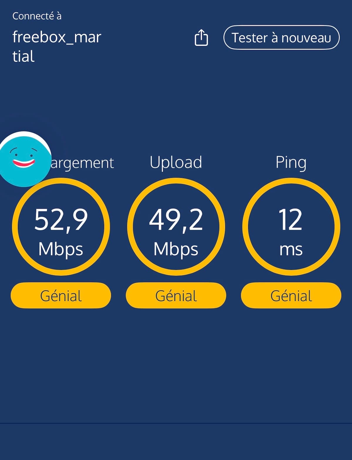 Test de débit de la connexion internet